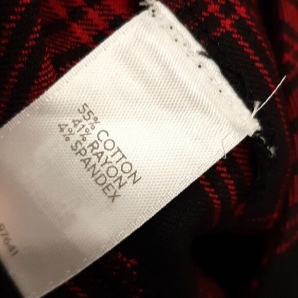 J Jill Black and True Red Plaid Dress Pants NWT - Picture 9 of 12